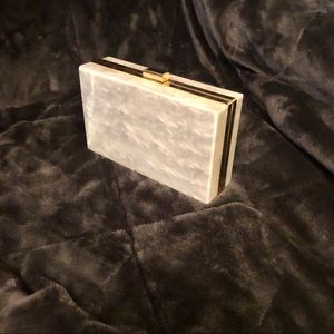 Rachel Zoe Pearl MarbleConvertible Clutch